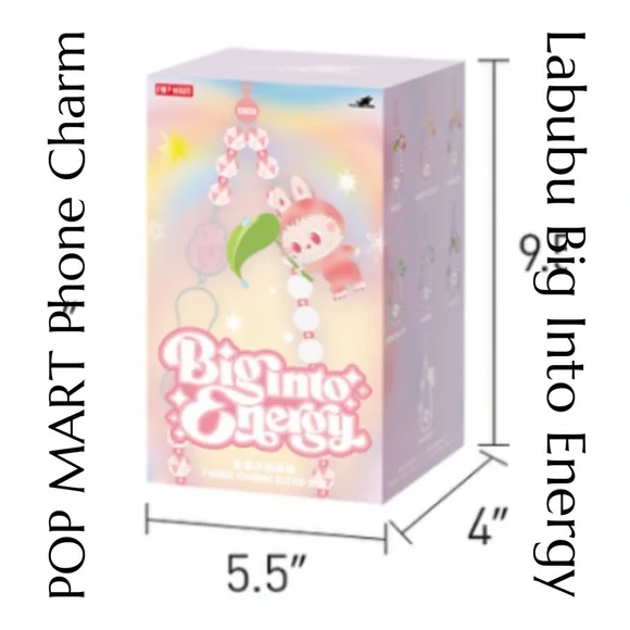 POP MART - Labubu Big Into Energy - Phone Charm Blind Box - Single Blind Box - Picture 1 of 7